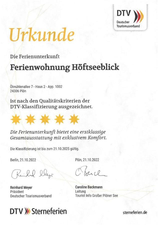 Fewo Hoeftsee-Blick Plön Eksteriør bilde